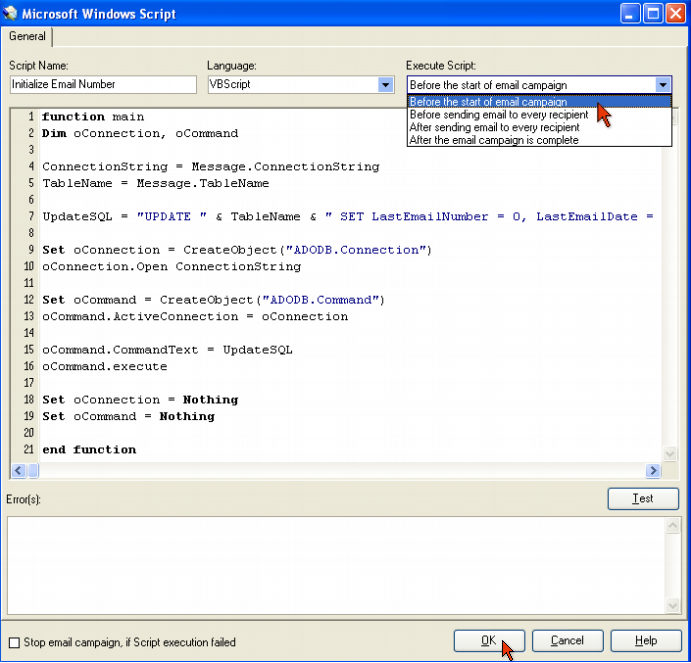 Add script