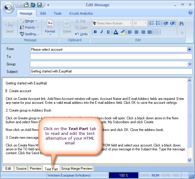 Using the Multipart/Alternative MIME Format edit text Using the Multipart/Alternative MIME Format