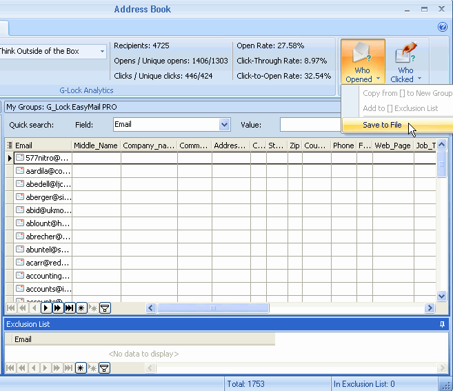 Email tracking who opened email