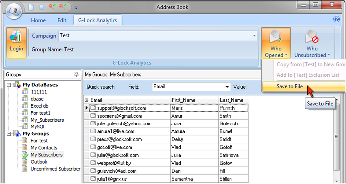 email tracking who opened How to track email opens and link clicks with G Lock Analytics