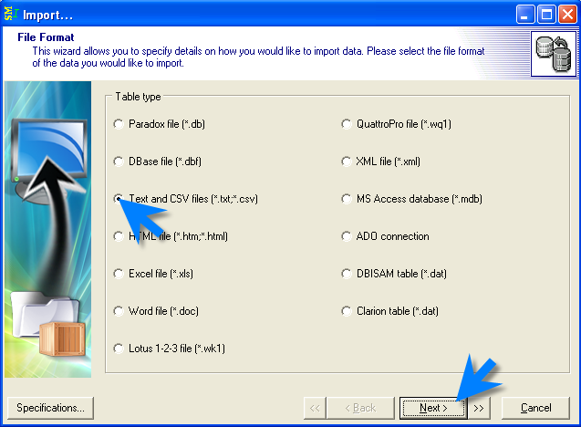 How to Import Contacts from CSV File into G Lock EasyMail Address Book file type How to Import Contacts from CSV File into G Lock EasyMail Address Book