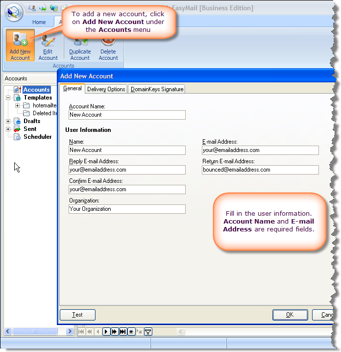 new account How to Get Started with G Lock EasyMail 6