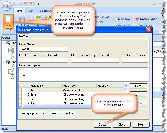 How to Get Started with G Lock EasyMail 6 new group How to Get Started with G Lock EasyMail 6