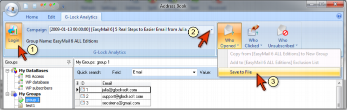 How to Track Your Email Marketing Campaigns save who opened to file