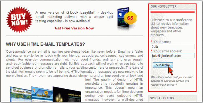 How to Send Opt In Email Campaigns put signup form
