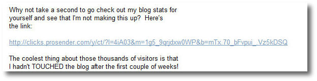 Do Tracking Links Reduce Click Through Rate? (Case Study) Tracking link 1