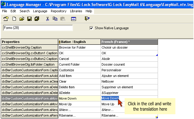 How to Translate G Lock EasyMail GUI Using Language Manager translate How to Translate G Lock EasyMail GUI Using Language Manager