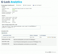 campaign dashboard.thumbnail Screenshots of G Lock EasyMail v6 and G Lock Analytics Email Metrics