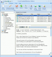 main window.thumbnail Screenshots of G Lock EasyMail v6 and G Lock Analytics Email Metrics